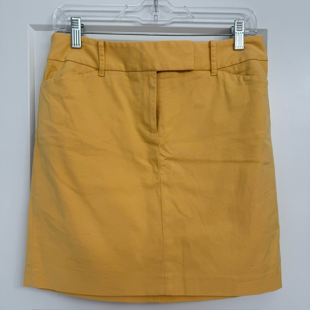 Ann Taylor Loft Soft Mustard Yellow Women's Skirt